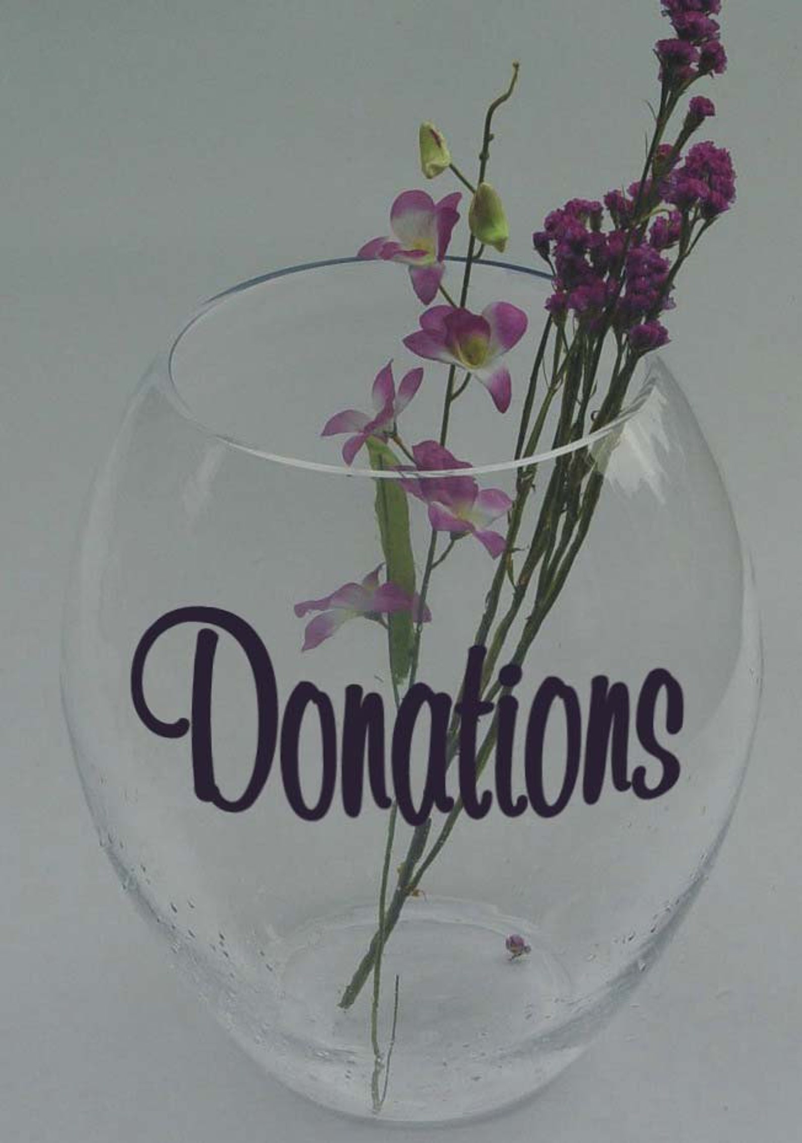 Make Your Own DONATIONS Jar Vinyl Sticker Decal 2.5h X Etsy