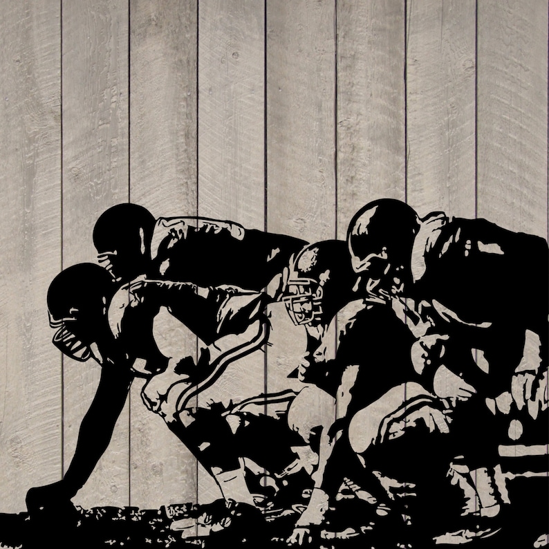 Offensive Linemen Football Vinyl Wall Sticker Decal 71 W - Etsy