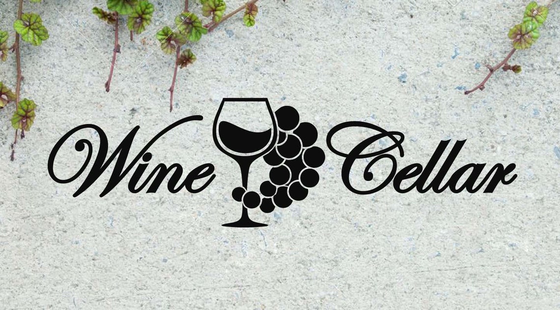 Wine Cellar Quote Vinyl Wall Sticker Decal Etsy