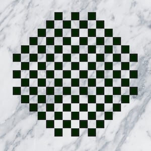 Make Your Own Octagonal Chess & Checker Game Board Vinyl Wall Quote Sticker Decal