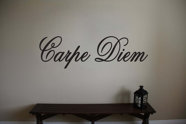 Carpe Diem Seize the Day Vinyl Sticker Decal 7h x Etsy