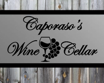 Custom Wine Cellar Vinyl Wall Quote Sticker Decal 18.5"h x 36"w