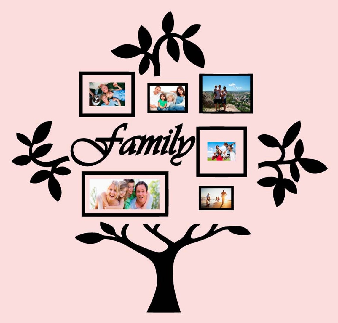 Family Tree Vinyl Wall Sticker Decal A Etsy