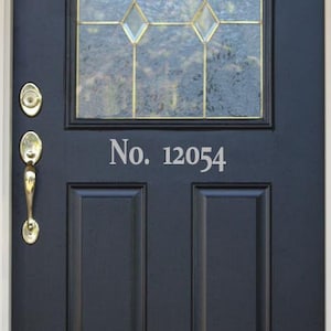 Elegant House Numbers Vinyl Sticker Decal 4.5&quot;h x 22&quot;w