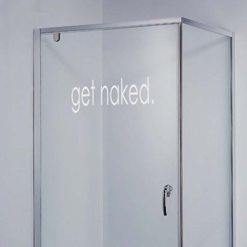 Get Bathroom Shower Door Etched Glass Vinyl Sticker Image