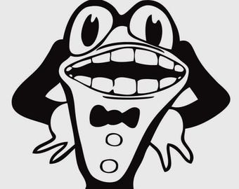 Calcomanía de vinilo de Flip the Frog, personaje de dibujos animados de los años 30, de 4 a 6 pulgadas