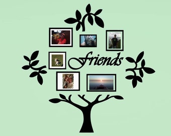 Friends Family Tree Vinyl Wall Sticker Decal (A)