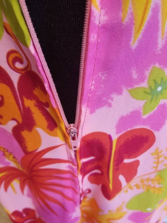 Vintage BJs Fashions Hawaii Maxi Floral Dress - H… - image 2