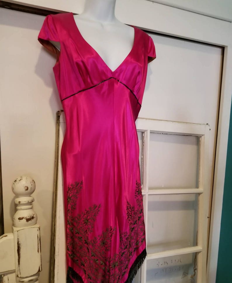 A.B.S by Allen Schwartz Vintage Satin Dress