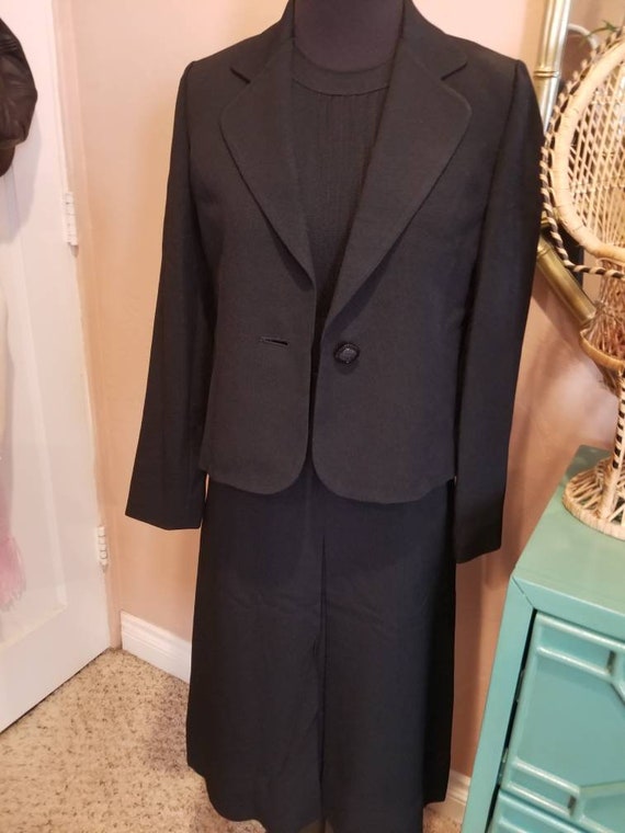 Vintage Lapine Tokyo Osaka Crepe Dress Suit Set