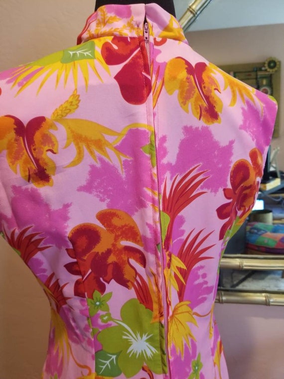 Vintage BJs Fashions Hawaii Maxi Floral Dress - H… - image 5