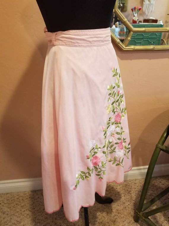 Vintage Foyen's of Hawaii Embroidered Skirt