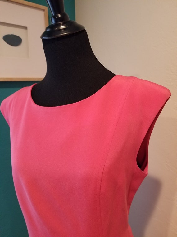 1980s Papell Too 100% Silk Sheath Dress - image 2