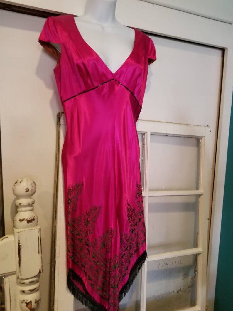 A.B.S by Allen Schwartz Vintage Satin Dress