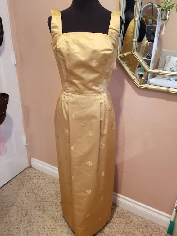 asian inspired maxi dress