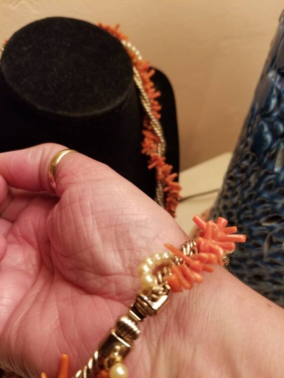 Vintage Midcentury Necklace & Bracelet Set - image 8