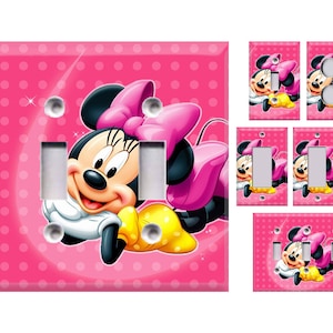 Minnie Mouse  Themed Light Switch Cover, Outlet Cover - You Choose Style