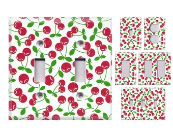 Cherries  Themed Light Switch Cover, Outlet Cover - You Choose Style