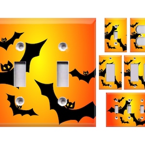 Halloween - Bats Themed Light Switch Cover, Outlet Cover - You Choose Style