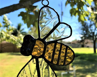 Stained glass bee