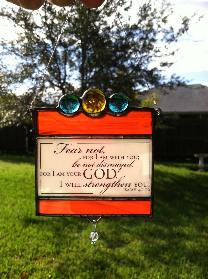 Stained Glass Suncatcher Quote Etsy