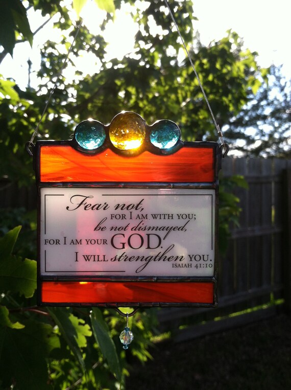 Stained Glass Suncatcher Quote Etsy