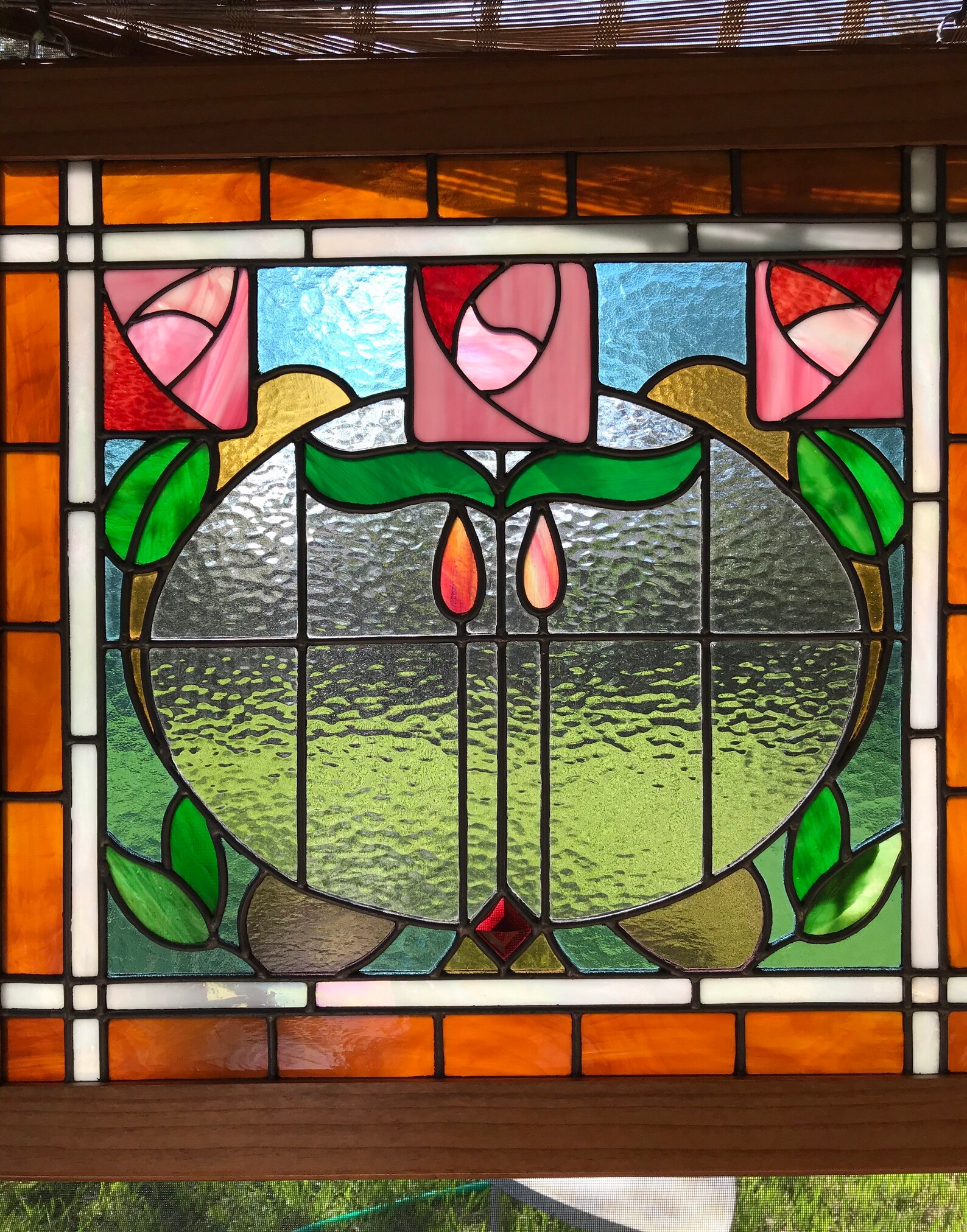 Stained Glass Window Leaded Etsy