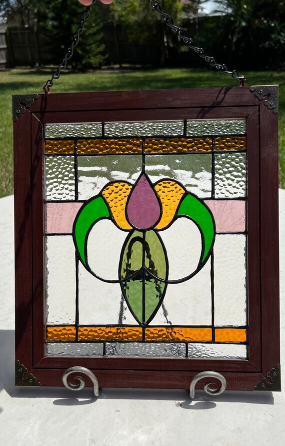 (特別価格)Stained Glass Window Classic Stained Glass Window - Etsy