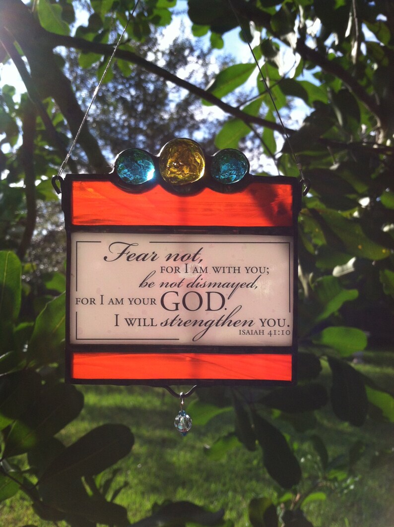Stained Glass Suncatcher Quote Etsy
