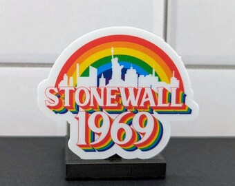 Stonewall 1969 Sticker, Proud Pride Sticker, Gay Sticker, Pride Sticker, Water bottle sticker, Laptop Sticker