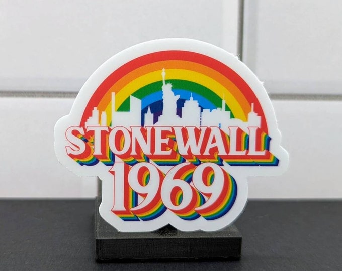 Stonewall 1969 Sticker, Proud Pride Sticker, Gay Sticker, Pride Sticker, Water bottle sticker, Laptop Sticker