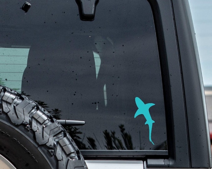 Shark Silhouette Vinyl Decal