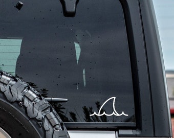 Shark Fin Vinyl Decal, Car Decal, Fish Decal, Nautical Decal