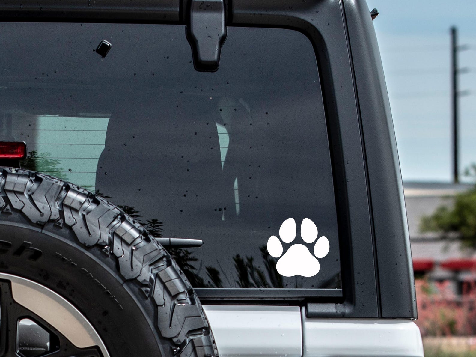 Simple Paw Print Vinyl Decal - Etsy