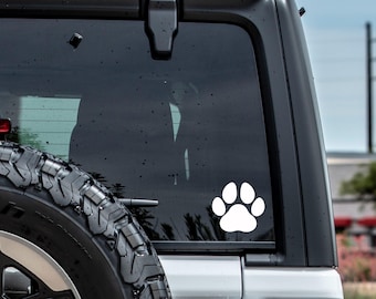 Simple Paw Print Vinyl Decal