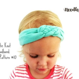 BABY HEADBAND Sewing Pattern - Celtic Knot Headband Sewing Pattern - Sailor Knot Headband - Adult Headband - Baby Knotted Headband