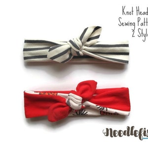 KNOT HEADBAND SEWING Patterns - Toddler headband patterns - Adult headband pattern - Easy Sewing Pattern