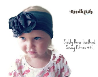 BABY HEADBAND Sewing Pattern - Baby Headband Sewing Pattern - Flower headband sewing pattern