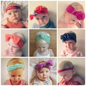 BABY HEADBAND PATTERNS - 10 baby headband patterns -  Adult headband patterns - Easy Sewing Patterns