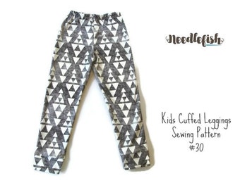 TODDLER LEGGINGS SEWING Pattern - Hipster Girls Leggings Pattern - Sizes 3-8 - Easy Girls Leggings Pattern - Aria Leggings