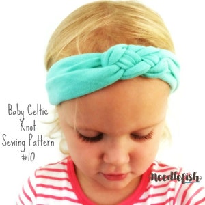 BABY KNOT HEADBAND Sewing Pattern - Celtic Knot Headband Sewing Pattern - Sailor Knot Headband - Adult Headband - Baby Knotted Headband