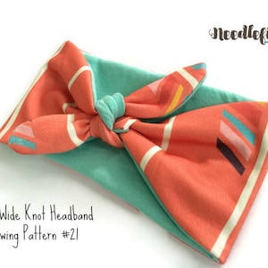 KNOTTED HEADBAND PATTERN - Reversible Headband Pattern - Wide Headband Pattern - Infant headband pattern - toddler headband pattern - adult