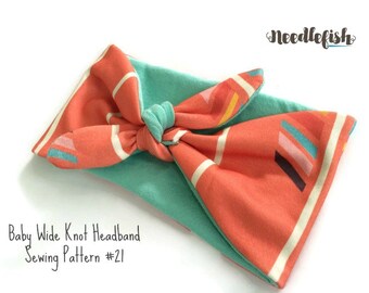 KNOTTED HEADBAND PATTERN - Reversible Headband Pattern - Wide Headband Pattern - Infant headband pattern - toddler headband pattern - adult