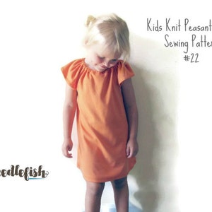 TODDLER DRESS PATTERN - Kids Dress Pattern -Sizes 12 months - 9/10 - Easy Sewing Pattern