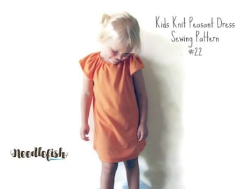 TODDLER DRESS PATTERN - Kids Dress Pattern -Sizes 12 months - 9/10 - Easy Sewing Pattern