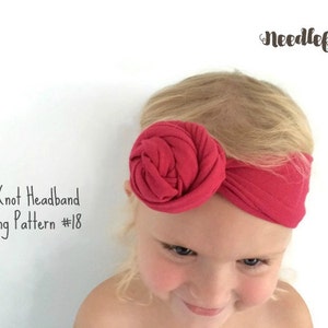 BABY KNOT HEADBAND Sewing Pattern - Big knot headband sewing pattern - Toddler Knot Headband - Adult Headband - Easy Sewing Pattern