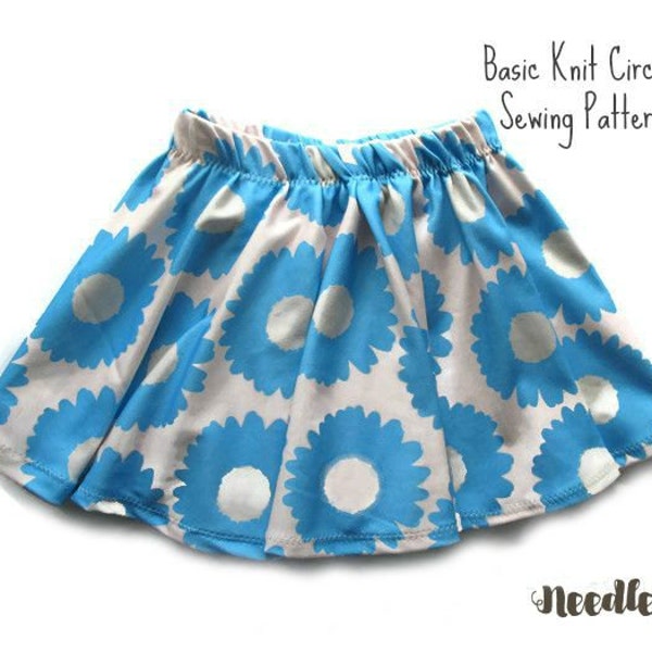 KIDS CIRCLE SKIRT Sewing Pattern - Toddler Skirt Sewing Pattern - Easy Sewing Pattern - Easy Skirt Sewing Pattern - Kids Skirt Pattern