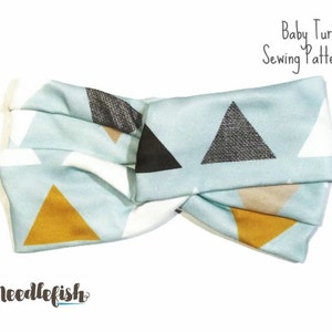 BABY TURBAN PATTERN - Beginner Sewing pattern - Easy sewing Pattern - Baby Headband Sewing Pattern - Includes Adult Size