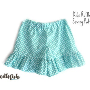 RUFFLE SHORTS Sewing Pattern - MacKenna Ruffle Shorts - Sizes 12 months - 8 - Ruffled Shorts Sewing Pattern