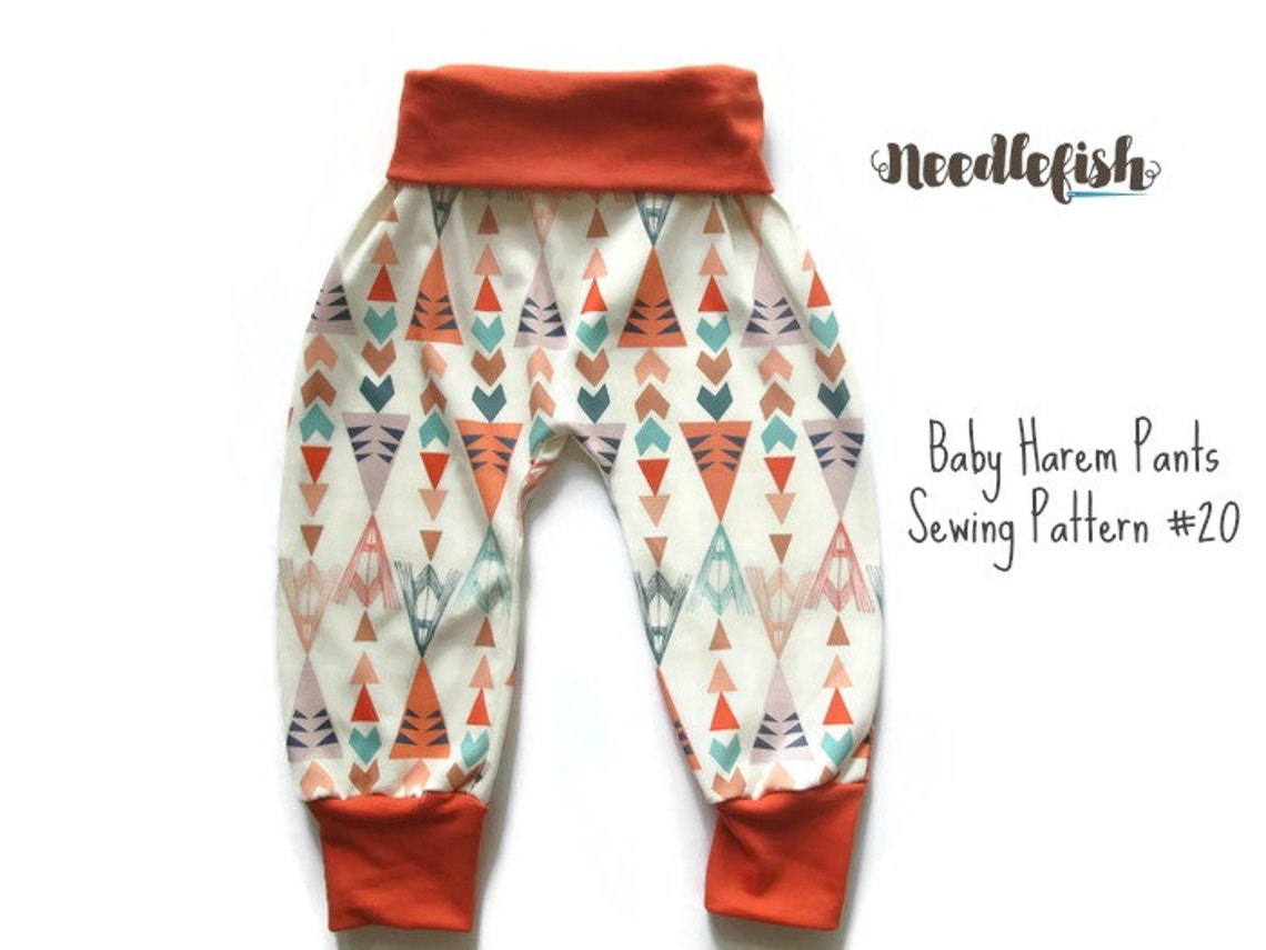KIDS HAREM PANTS Sewing Pattern Baby Harem Pants Toddler - Etsy